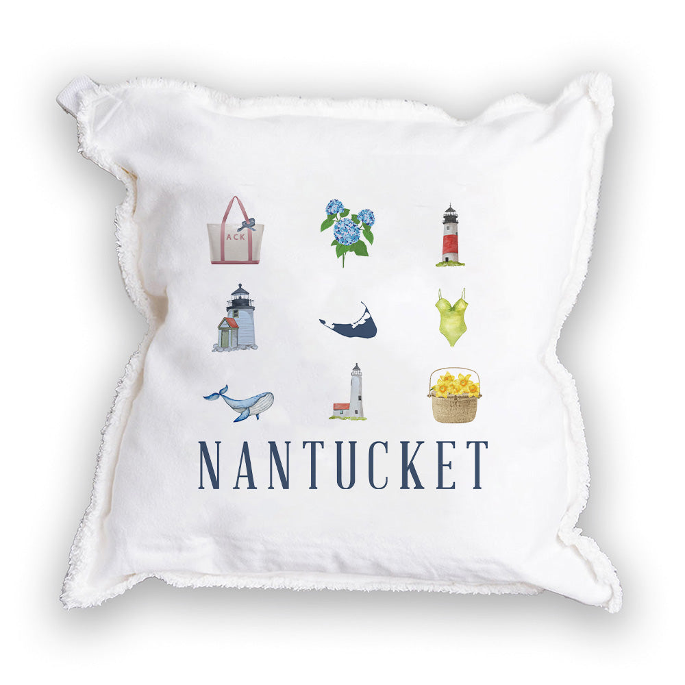 Nantucket Icon Square Pillow