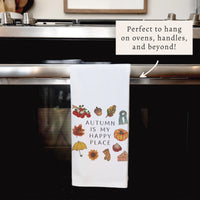 Autumn Is My Happy Place Tea Towel