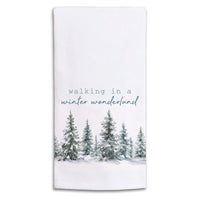 Walking in a Winter Wonderland Tea Towel
