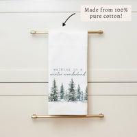 Walking in a Winter Wonderland Tea Towel