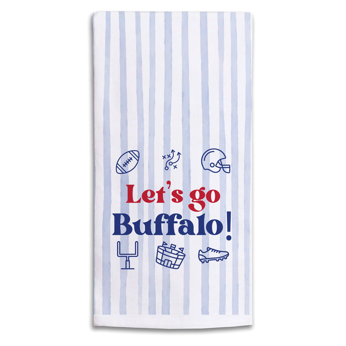 Let’s Go Bills Icons Tea Towel