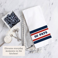 Go Pats Stripes Tea Towel