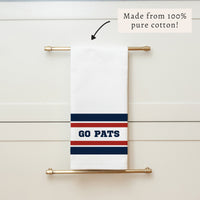 Go Pats Stripes Tea Towel
