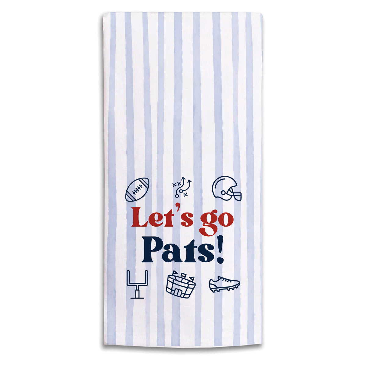 Let’s Go Pats Icons Tea Towel