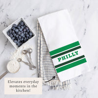 Philly Stripes Tea Towel