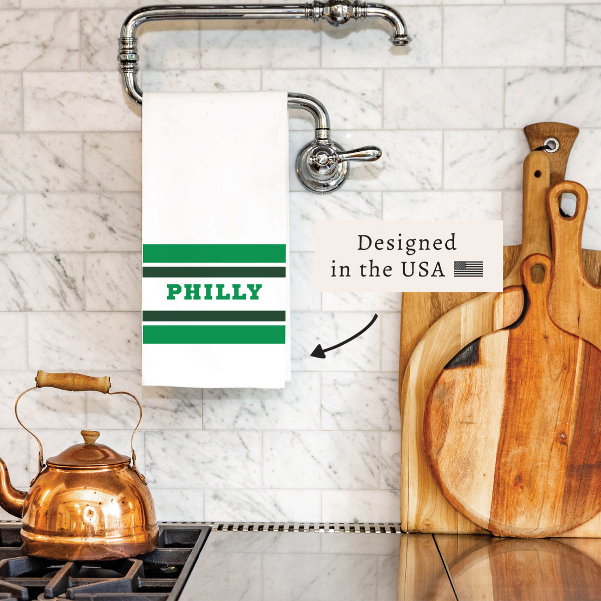 Philly Stripes Tea Towel