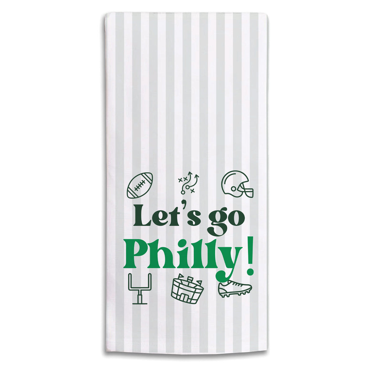 Let’s Go Philly Icons Tea Towel