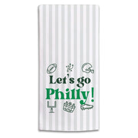 Let’s Go Philly Icons Tea Towel
