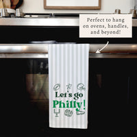 Let’s Go Philly Icons Tea Towel