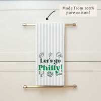 Let’s Go Philly Icons Tea Towel