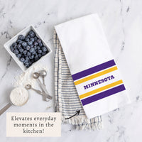 Minnesota Stripes Tea Towel