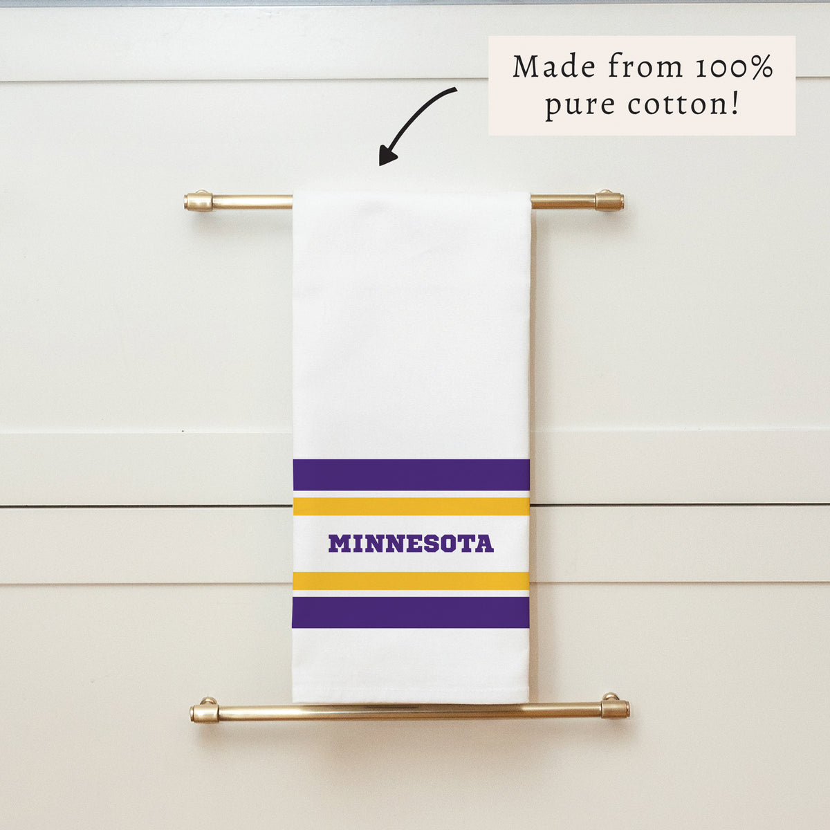 Minnesota Stripes Tea Towel