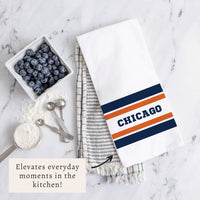 Chicago Stripes Tea Towel