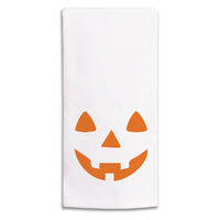 Jack-O-Lantern Face Tea Towel