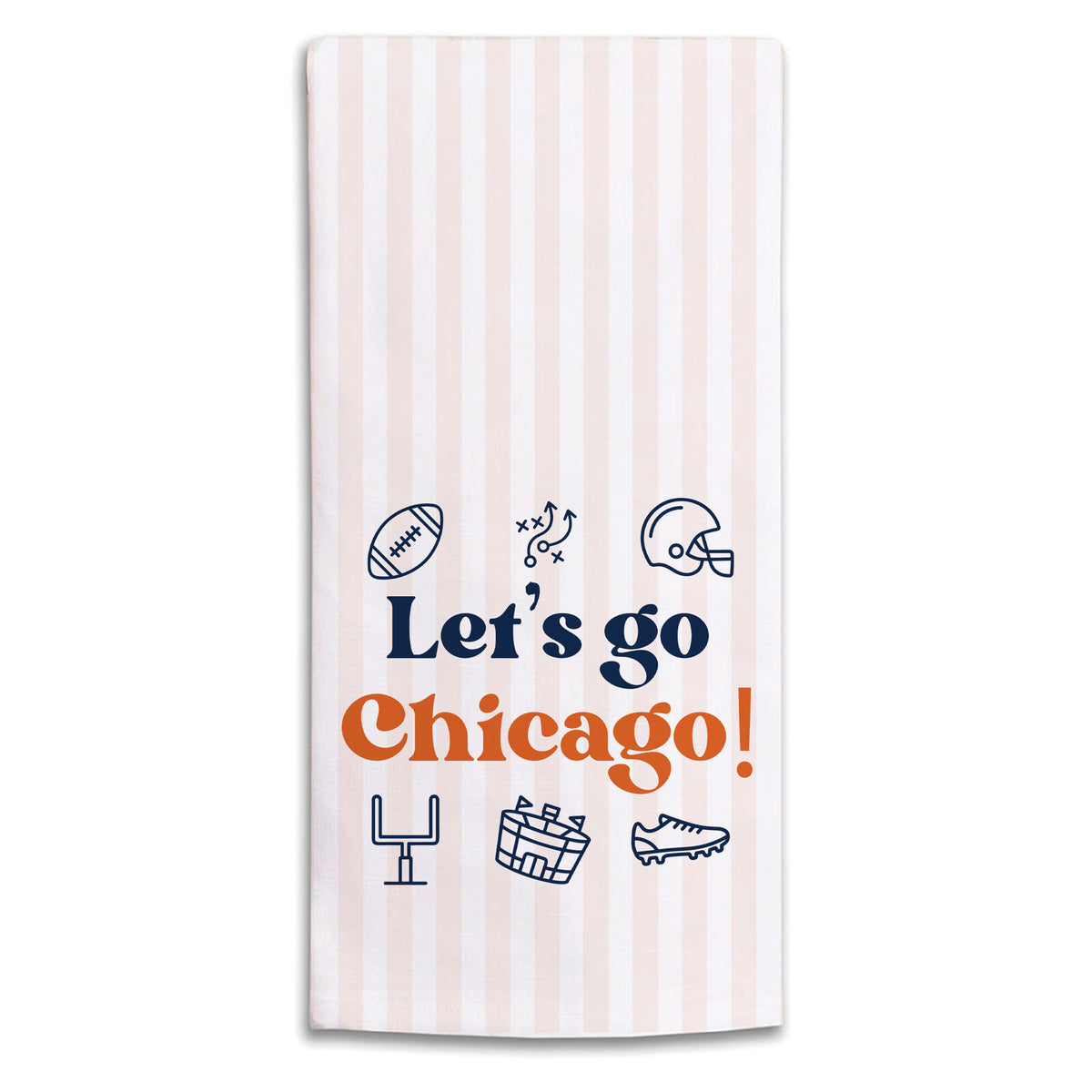 Let’s Go Chicago Icons Tea Towel