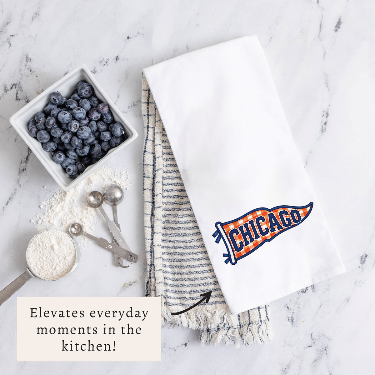 Chicago Banner Tea Towel