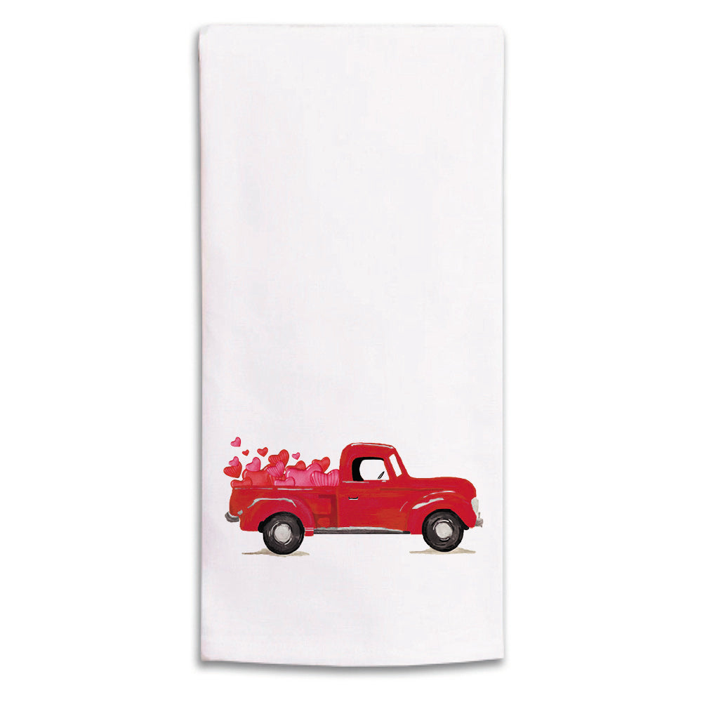 Heart Truck Tea Towel