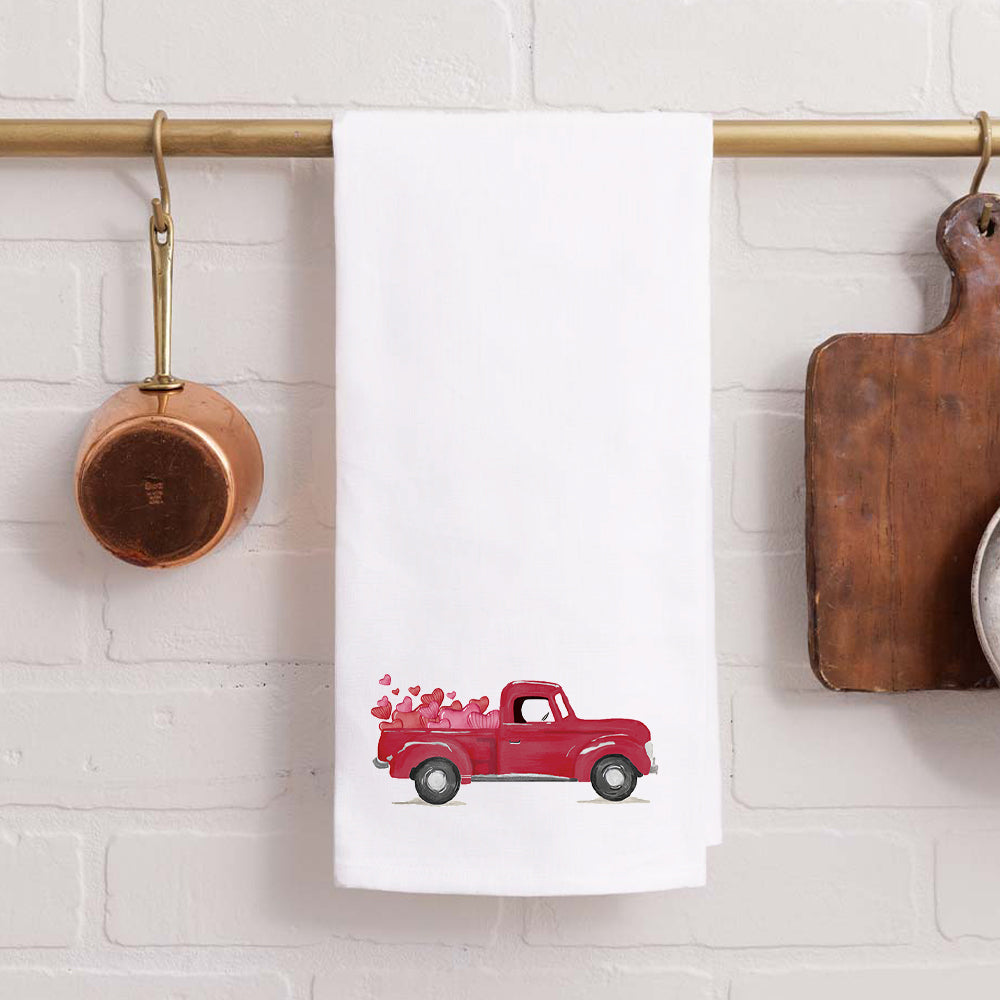 Heart Truck Tea Towel