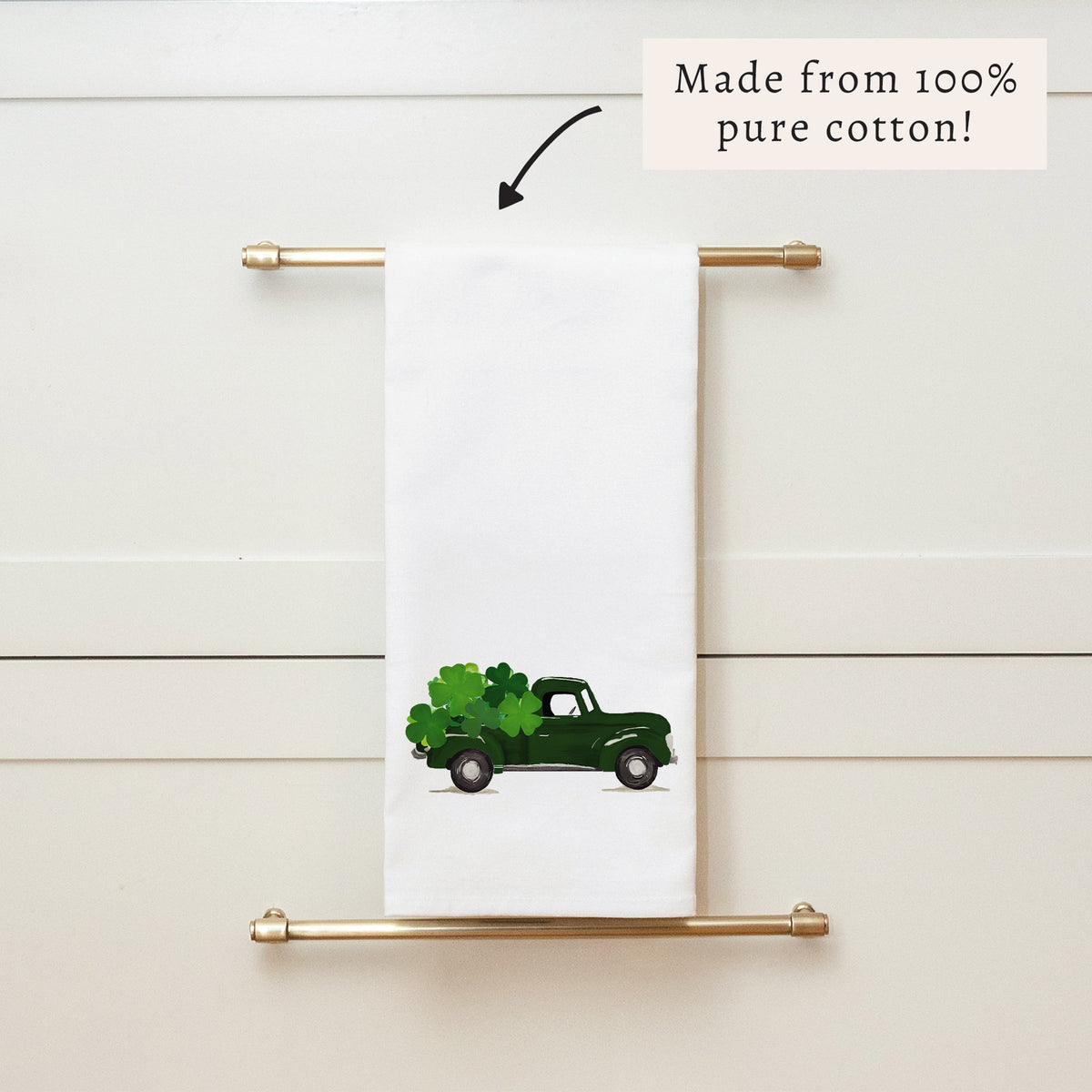 Shamrock Truck Tea Towel