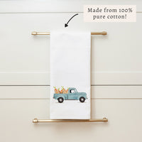 Easter Bunny Truck Tea Towel