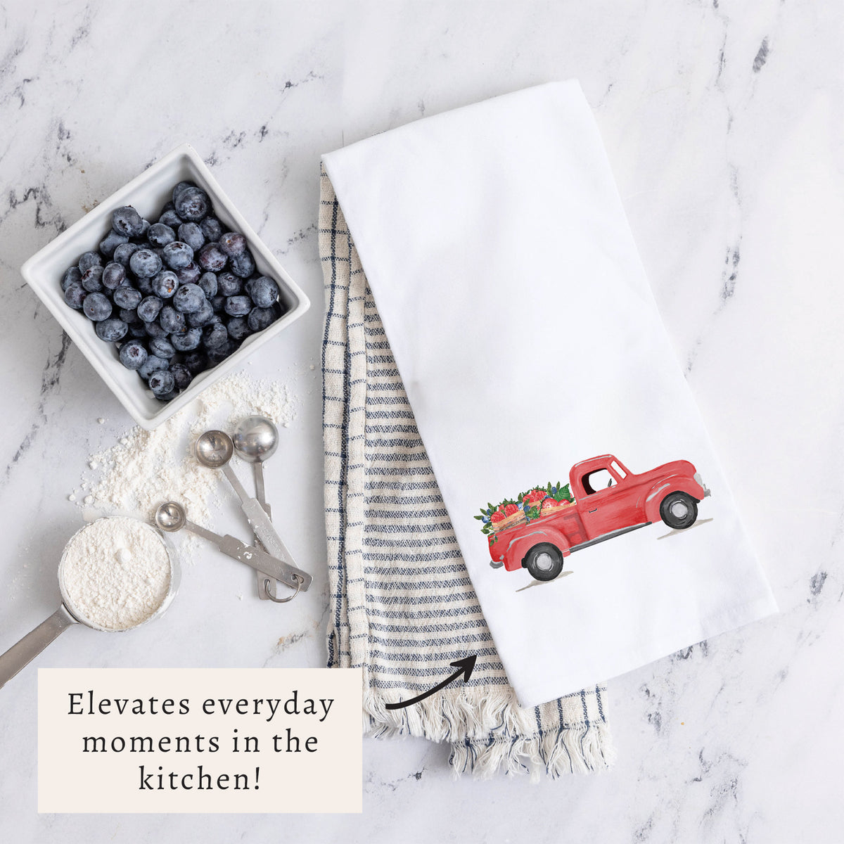 Berries Truck Tea Towel