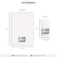 Love And Light Tea Towel