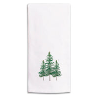 Watercolor Trees Tea Towel
