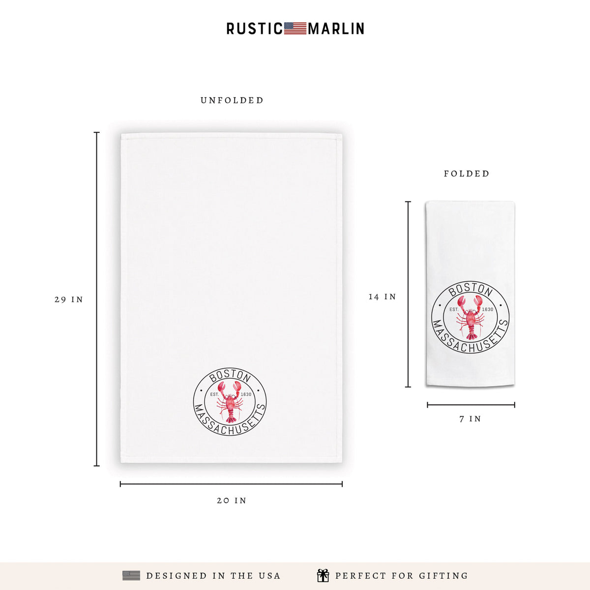 Boston Lobster Tea Towel