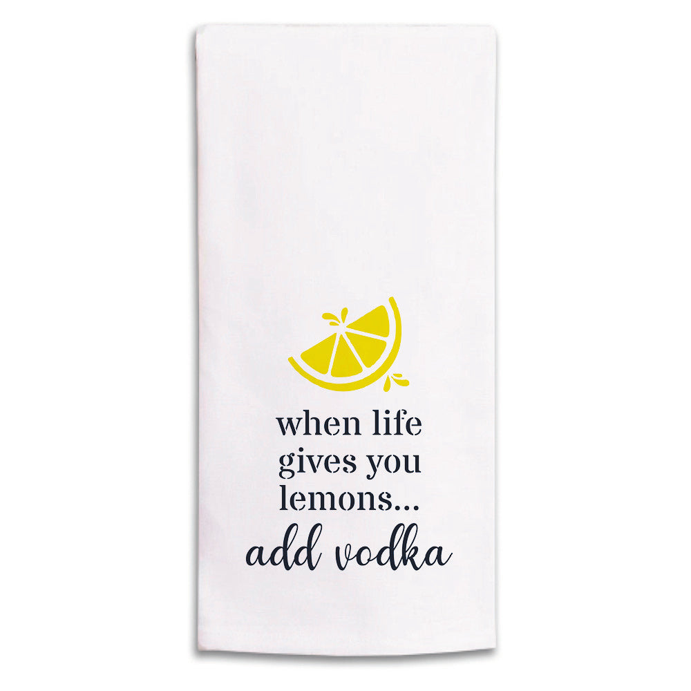 When Life Gives You Lemons Tea Towel