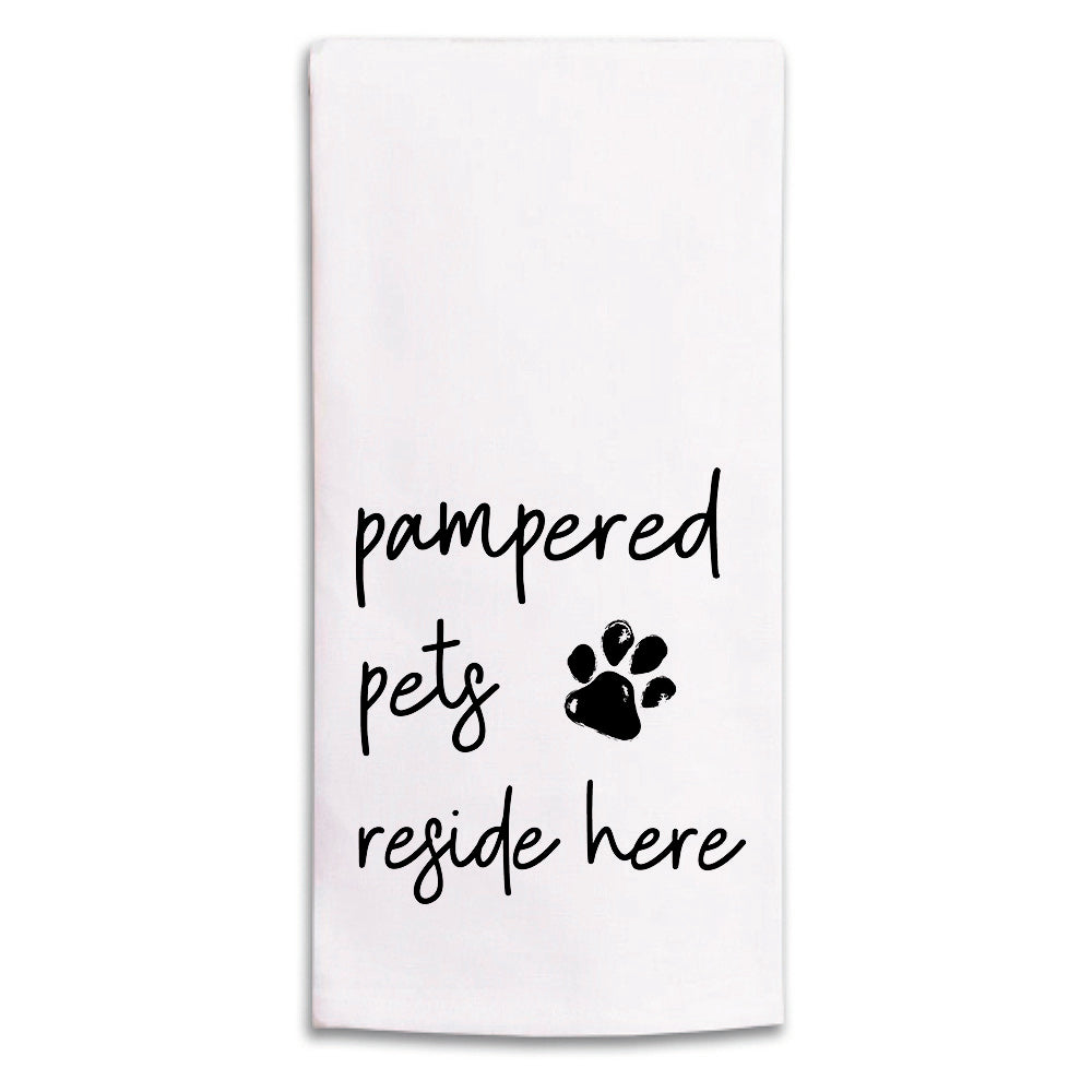 Pampered Pets Tea Towel