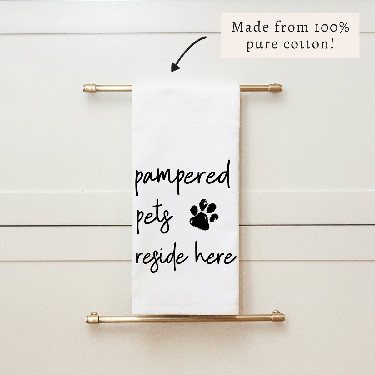 Pampered Pets Tea Towel