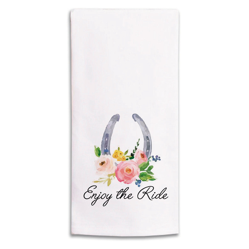 Enjoy the Ride Personalized Tea Towel
