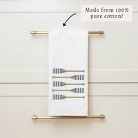 Striped Oars Tea Towel