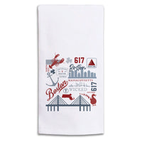 Boston All Things Tea Towel