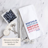 Buffalo Repeating Tea Towel