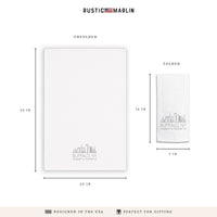 Buffalo Skyline Line Art Tea Towel
