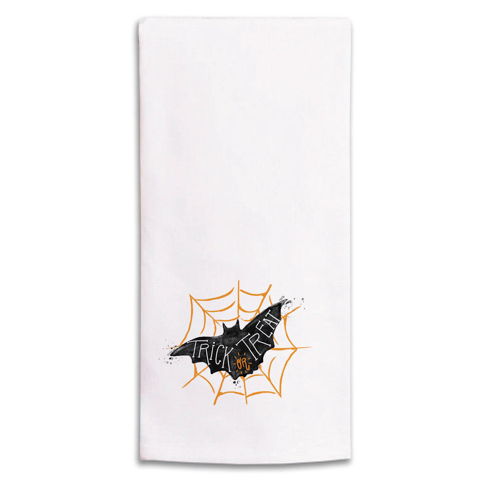 Trick or Treat Bat Tea Towel