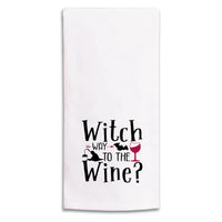 Witch Way to the Wine Tea Towel