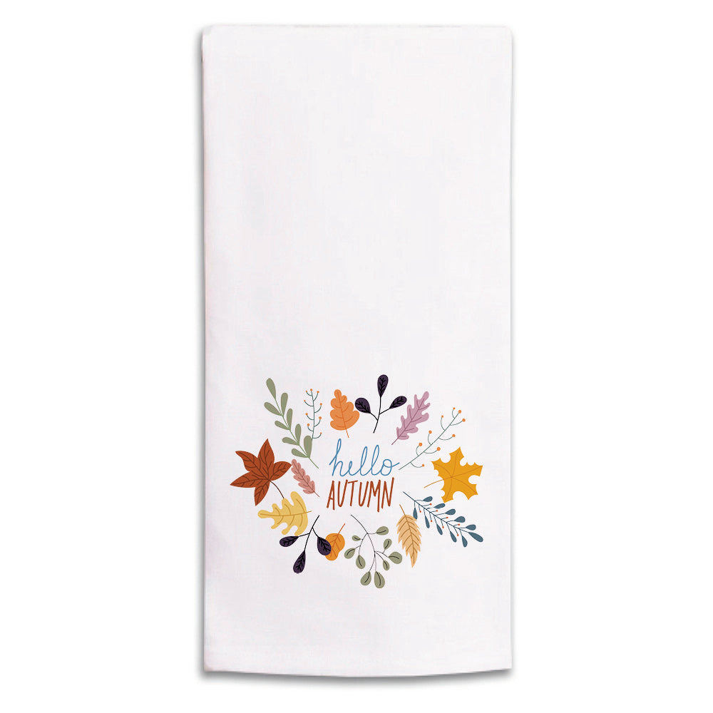 Hello Autumn Tea Towel