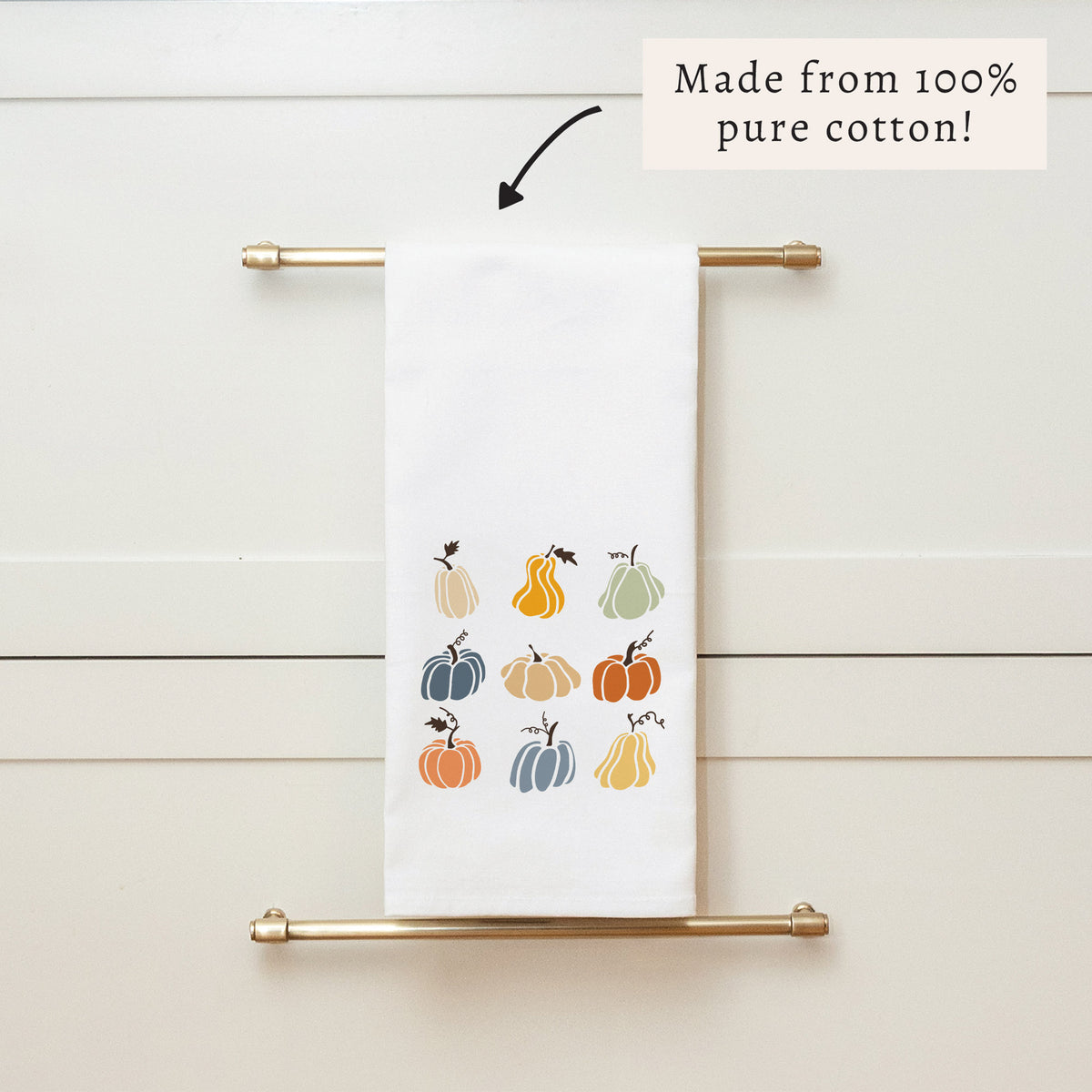 Pumpkin Patch Tea Towel