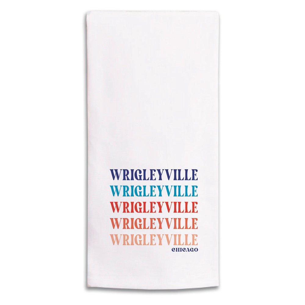 Repeating Wrigleyville Tea Towel