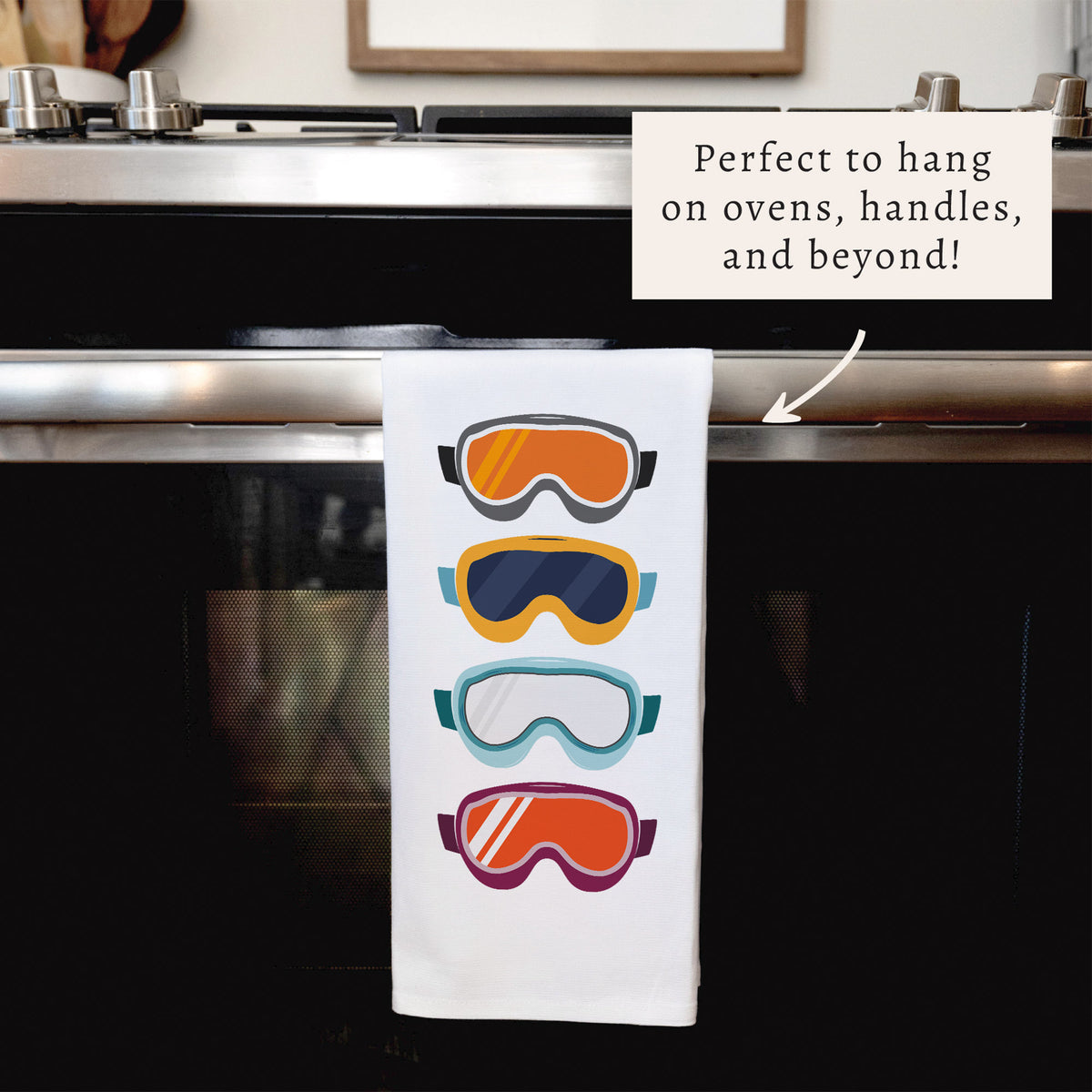 Ski Goggles Tea Towel