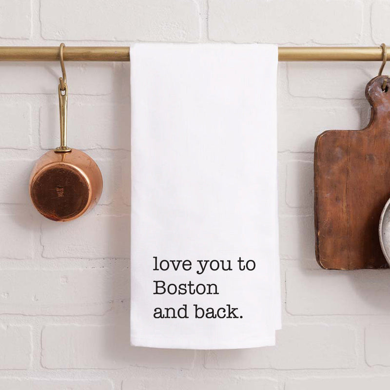 Love You To Personalized Tea Towel