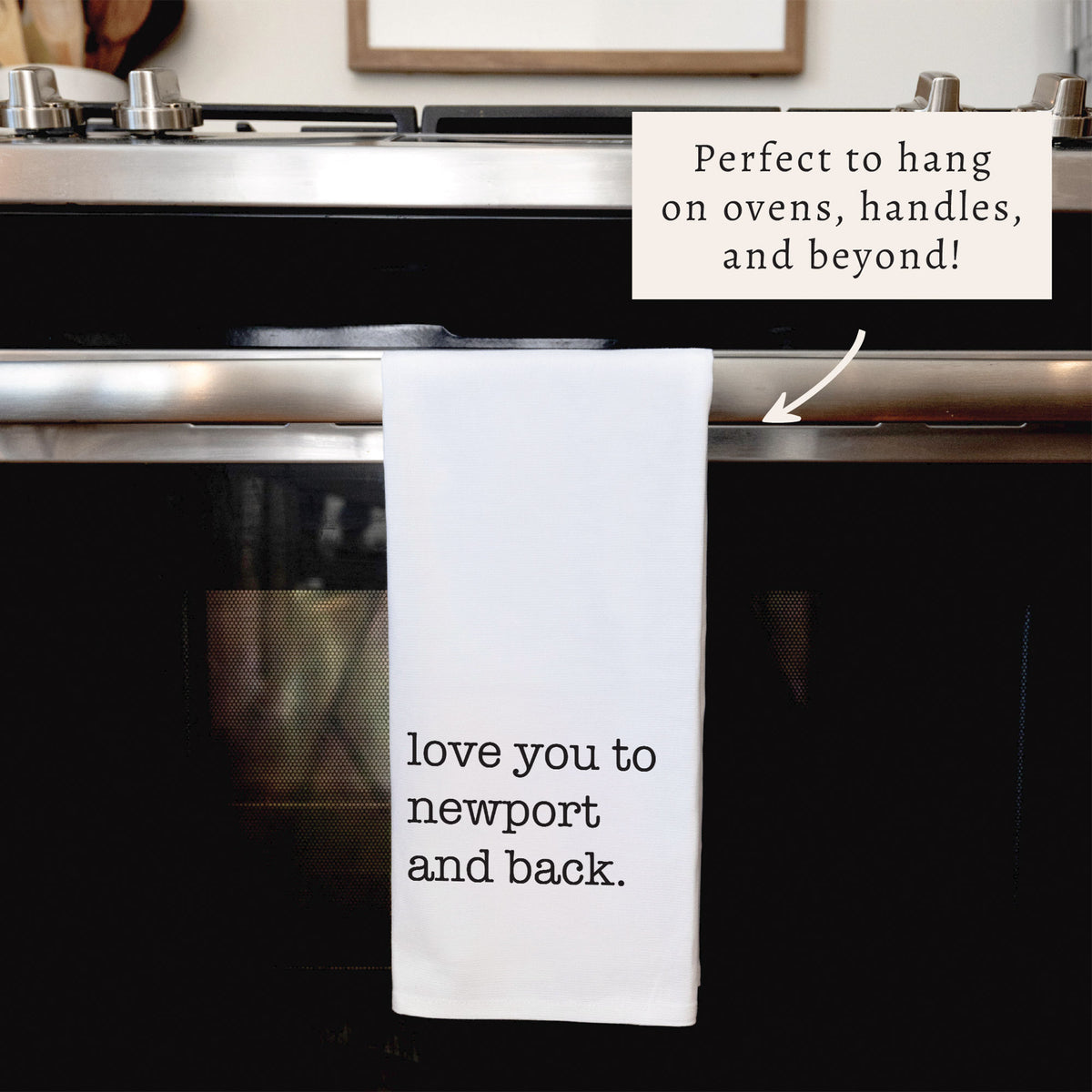 Love You To Personalized Tea Towel