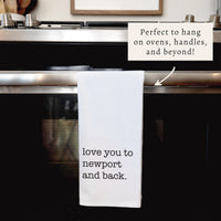 Love You To Personalized Tea Towel