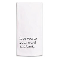 Love You To Personalized Tea Towel
