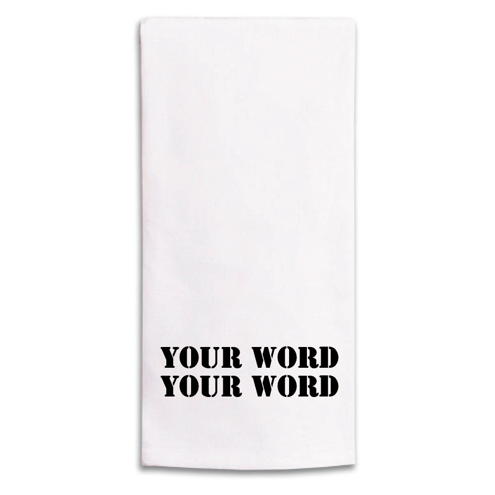 Custom Graphic Personalized Tea Towel