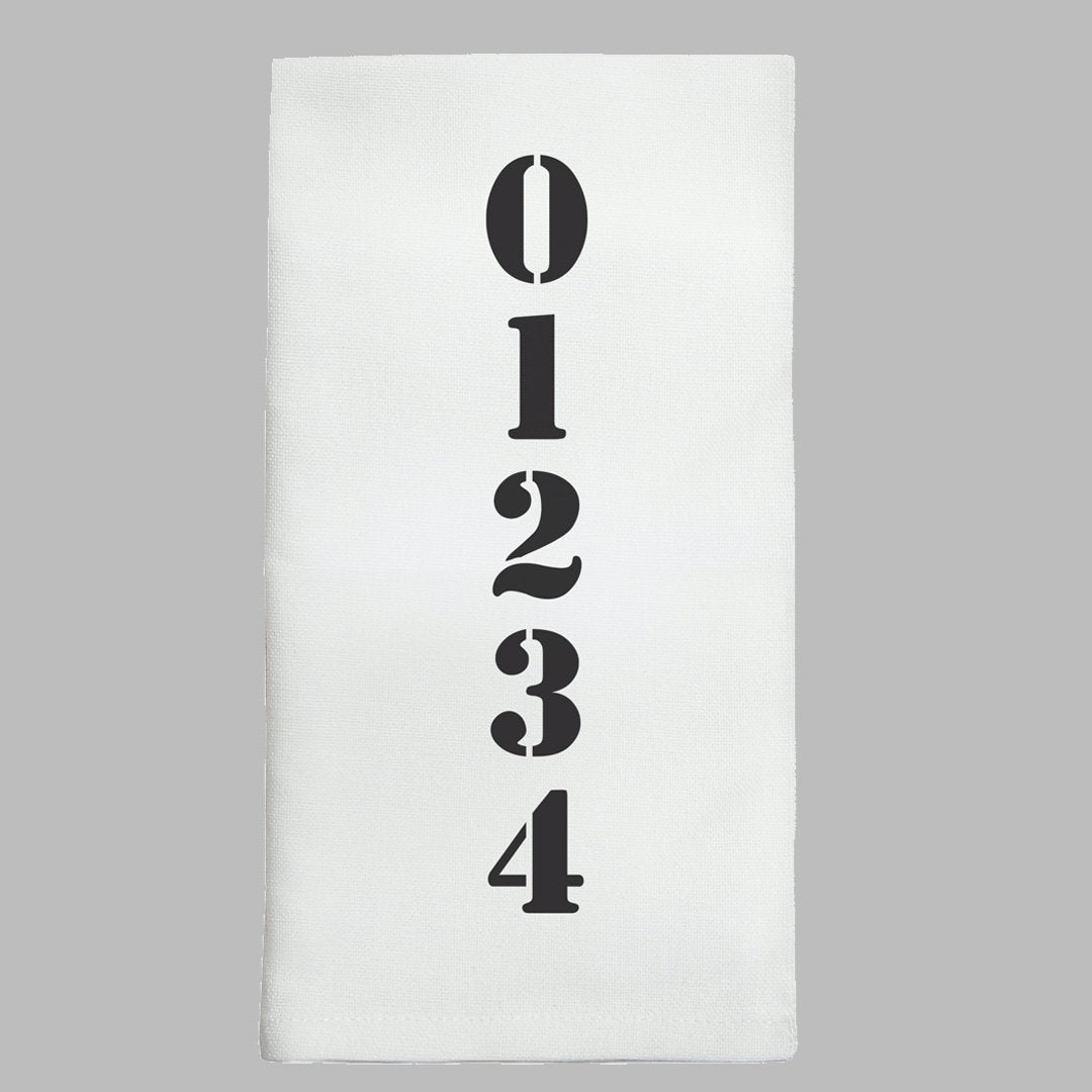 Your Word Vertical Personalized Tea Towel