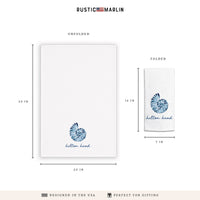 Blue Shell Personalized Tea Towel