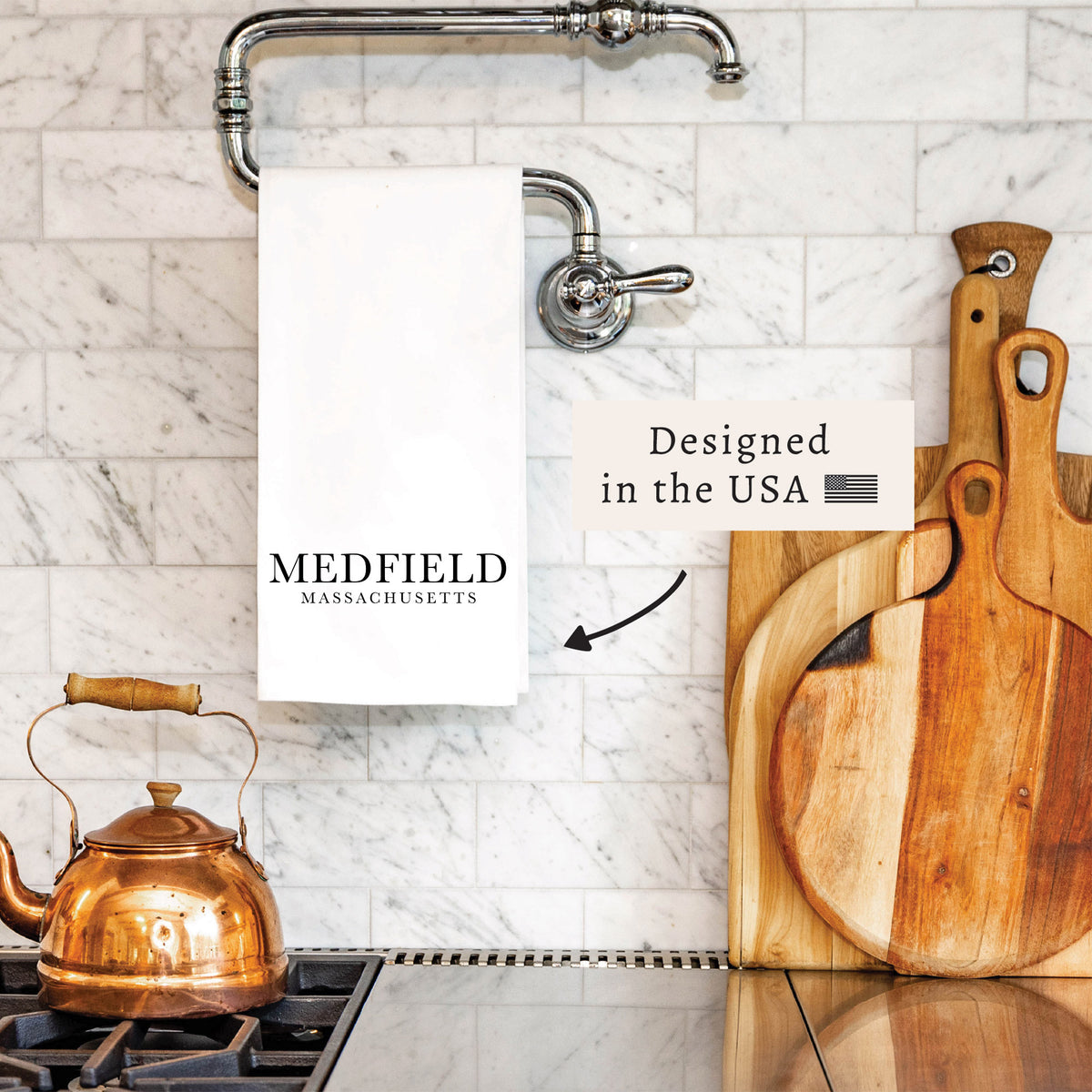 Two Line Personalized Tea Towel